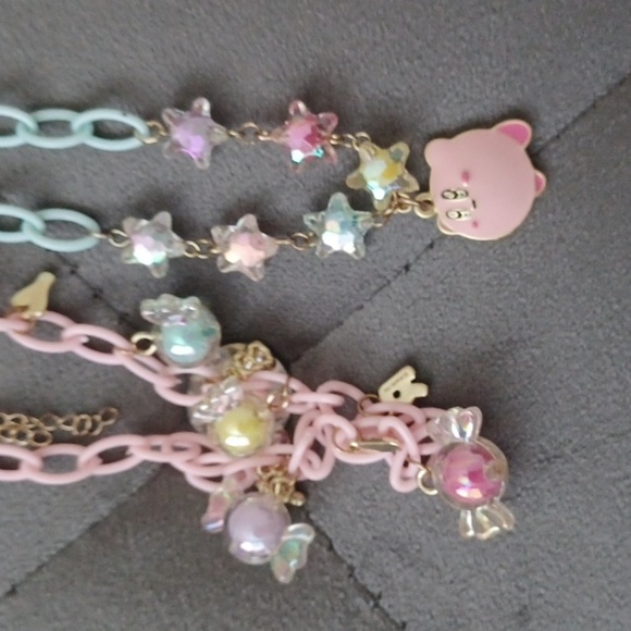 Hot topic Kirby choker necklace set of 2 - Picture 2 of 3